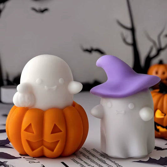 Spooky Pumpkin Mold Candle Kit