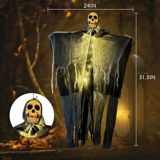 Spooky Skeleton Ghost Decor