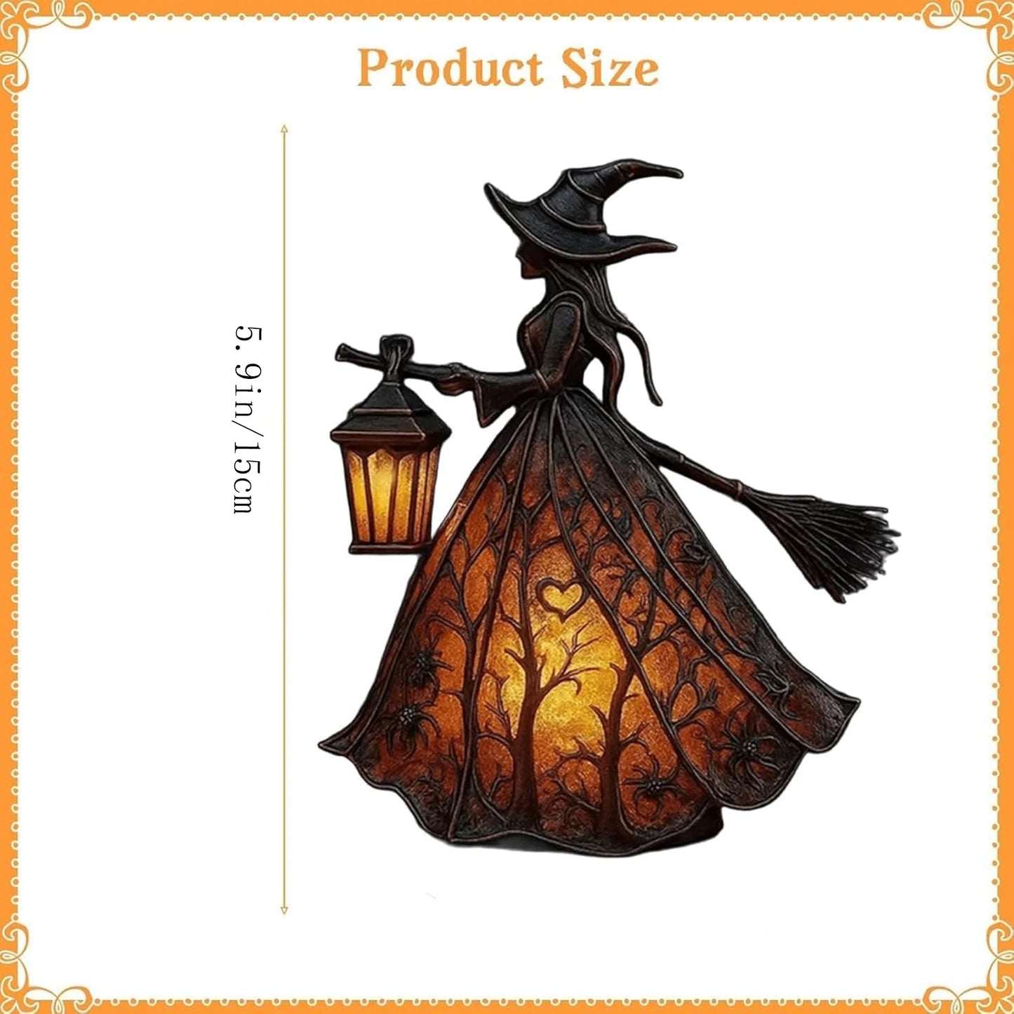 Spooky Witch Hat LED Lamp