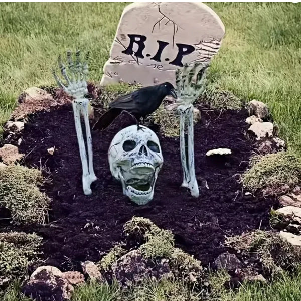 Spooky Skeleton Garden Stakes