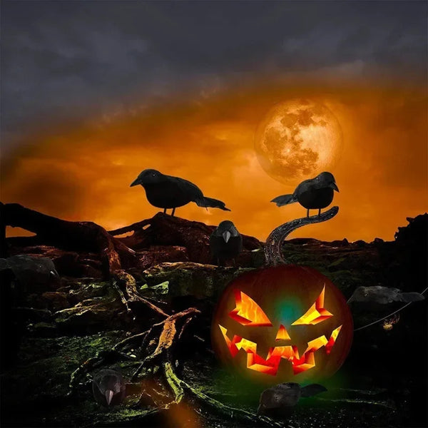 Spooky Crow Decorations
