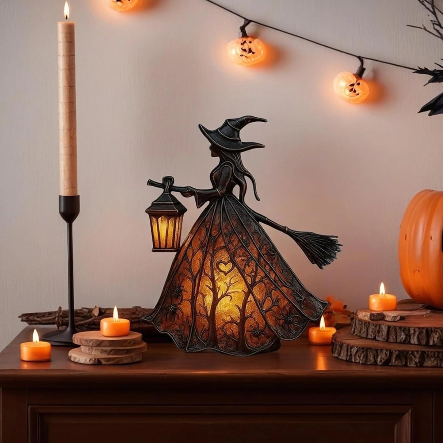 Halloween Witch LED Lamp