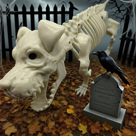 Spooky Skeleton Dog Decor